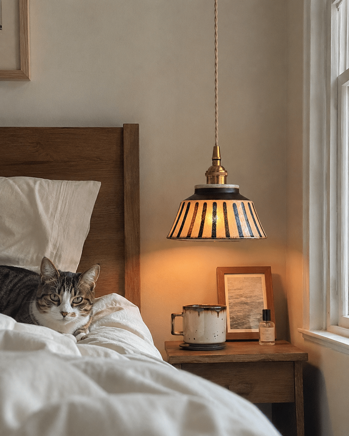 Wei | Retro Ceramic Pendant Light - Luma House