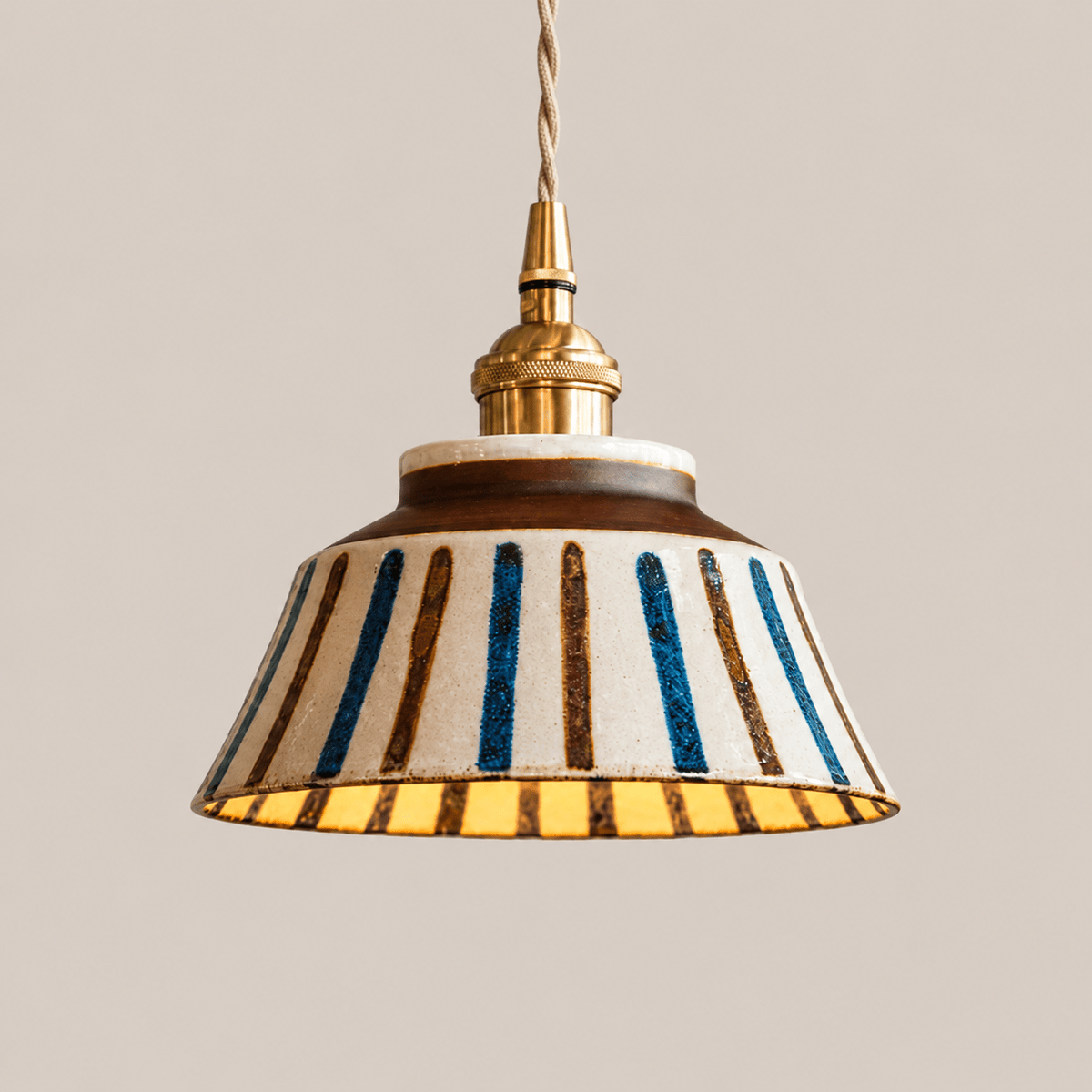 Wei | Retro Ceramic Pendant Light - Luma House
