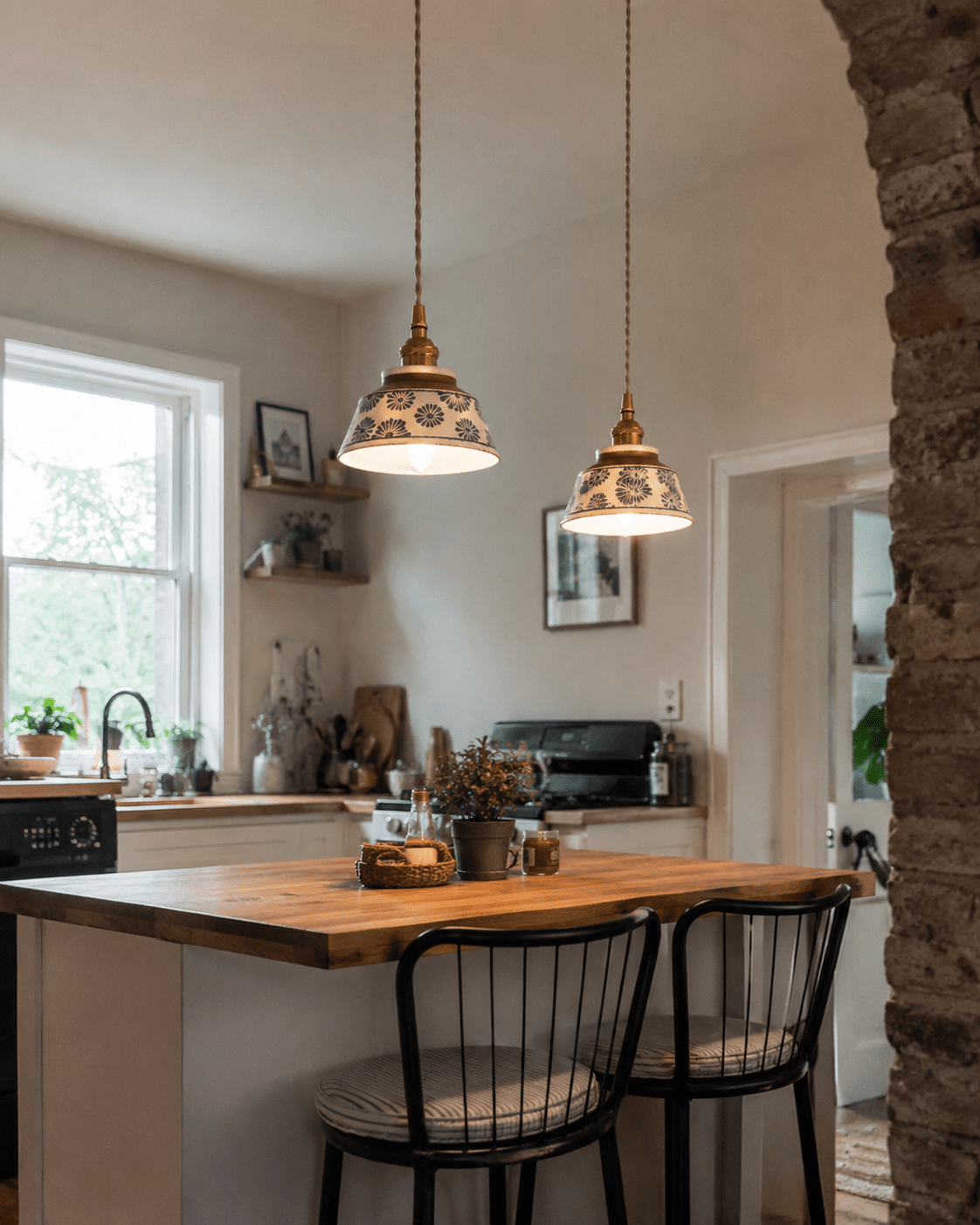 Wei | Retro Ceramic Pendant Light - Luma House