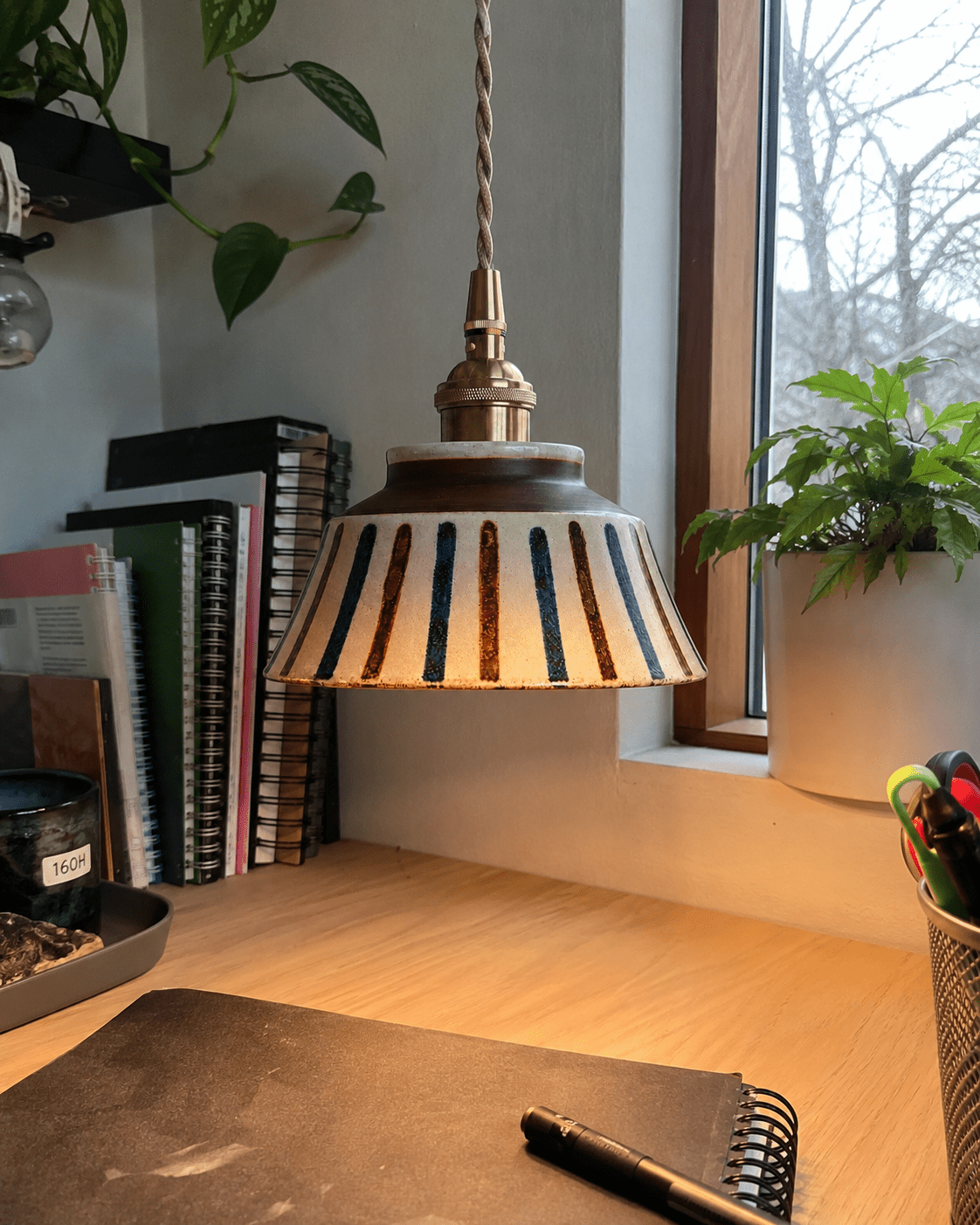 Wei | Retro Ceramic Pendant Light - Luma House