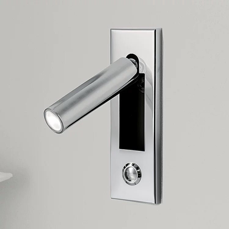 Reading Lamp Recessed Wall Mount Adjustable Spotlight Head Button Switch Bedside