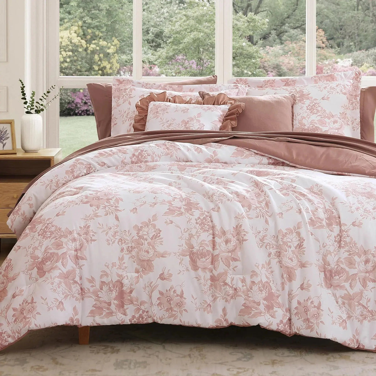 Floral Duvet Cover Set (4 Pcs)