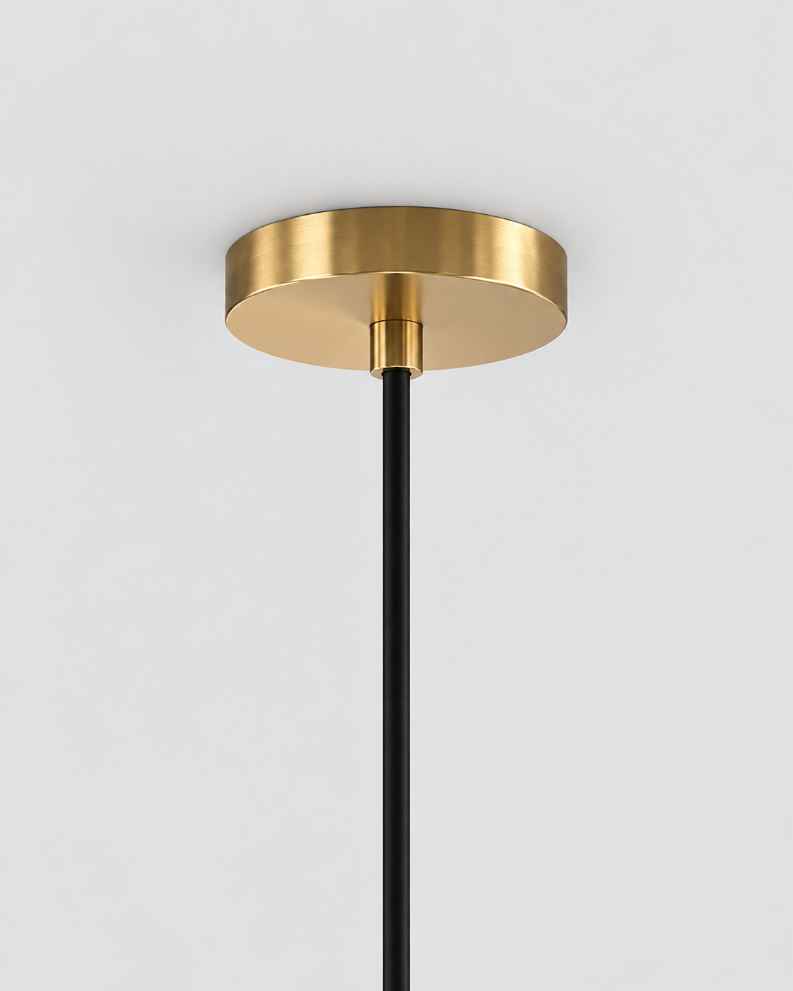 Ribbed Glass Pendant Light Clear Round Globe Brass Fitting Hanging Ceiling Lamp