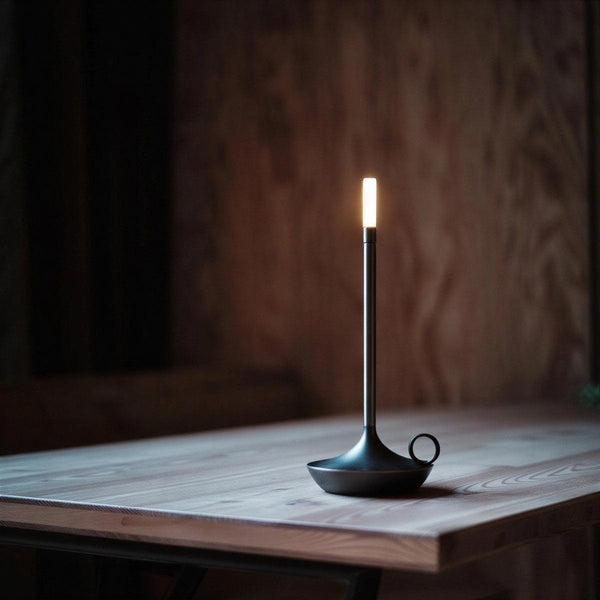Cordless Table Lamp LED Candle-Style Dimmable Portable Rechargeable Bedside Dining