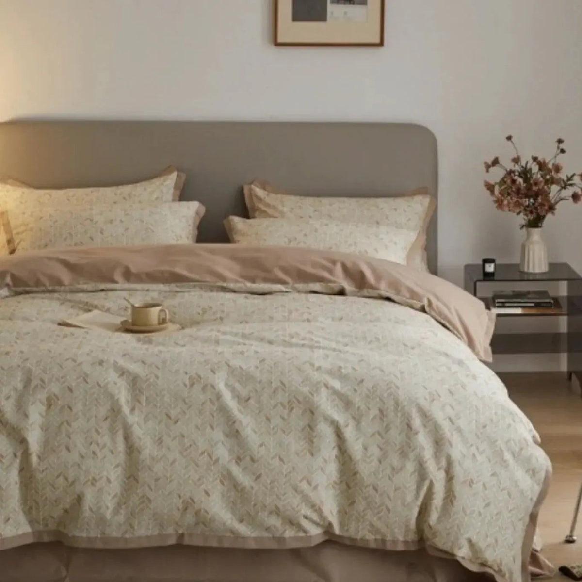 Floral Duvet Cover Set (4 Pcs)