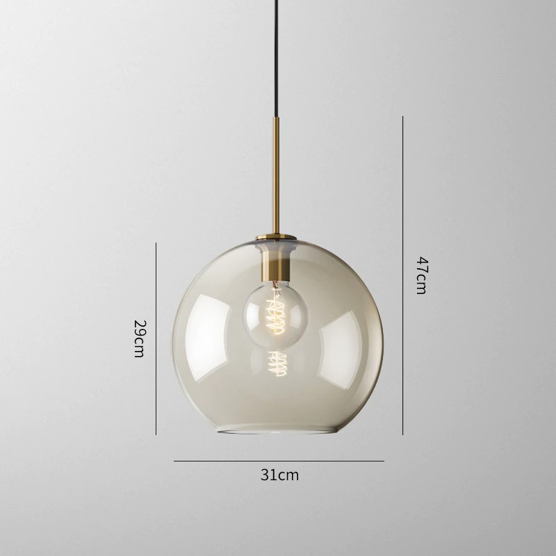 Millay - Glass Pendant Lights BO-HA Large Circle