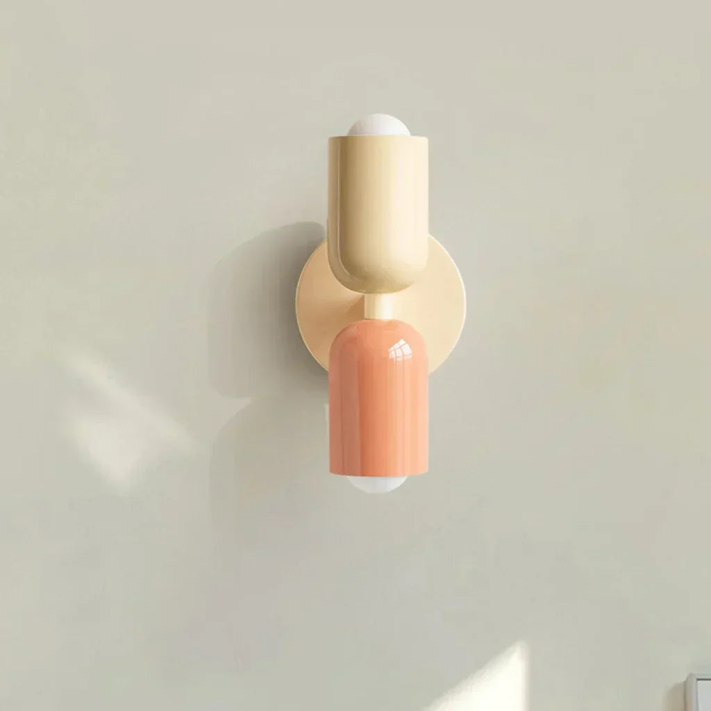 Wall Sconces for Living Room 2-Light Up Down Dome Shade Bedroom Bedside Lighting