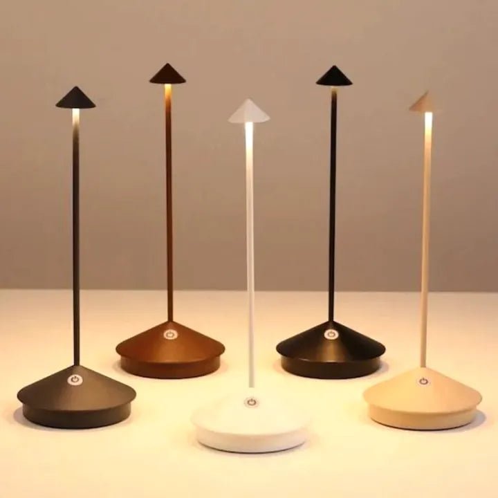 LED Table Lamp Wireless Rechargeable Cordless Dimmable Touch Control Desk Night Light