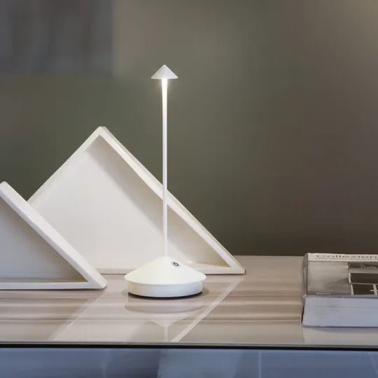 LED Table Lamp Wireless Rechargeable Cordless Dimmable Touch Control Desk Night Light