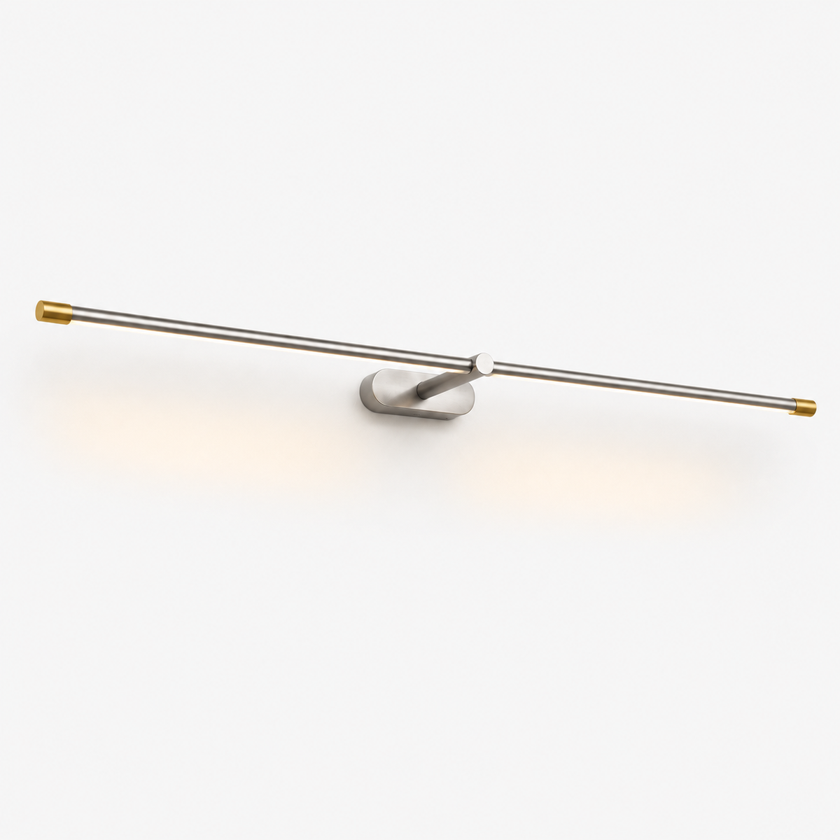 Linear Sconce Integrated LED Light Bar Black Brass Metal Hardwired Wall Vanity