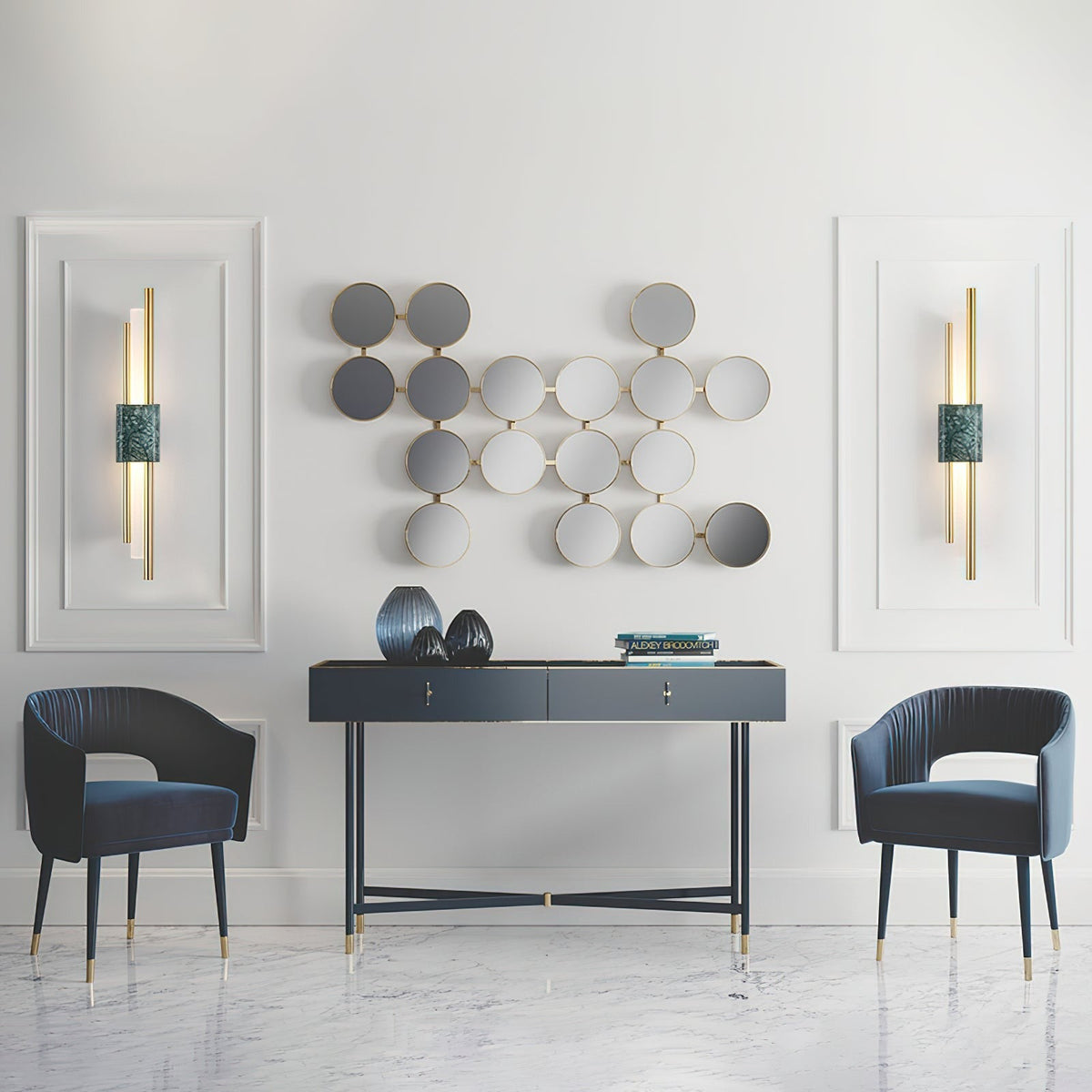 Alcochete wall sconce installation detail showing wiring