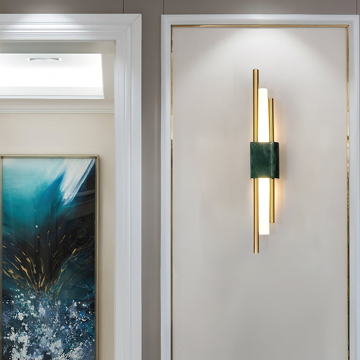 Alcochete wall sconce marble texture detail close-up