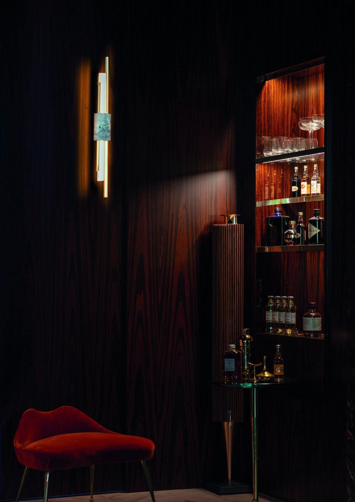 Alcochete wall sconce side-lit close-up