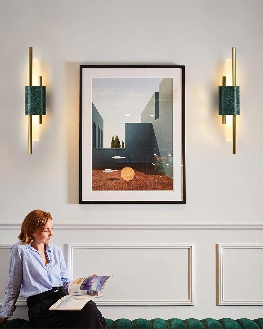 Alcochete wall sconce three-quarter view angle
