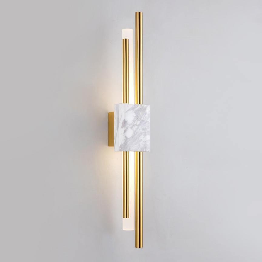 Alcochete wall sconce white marble variant tall size