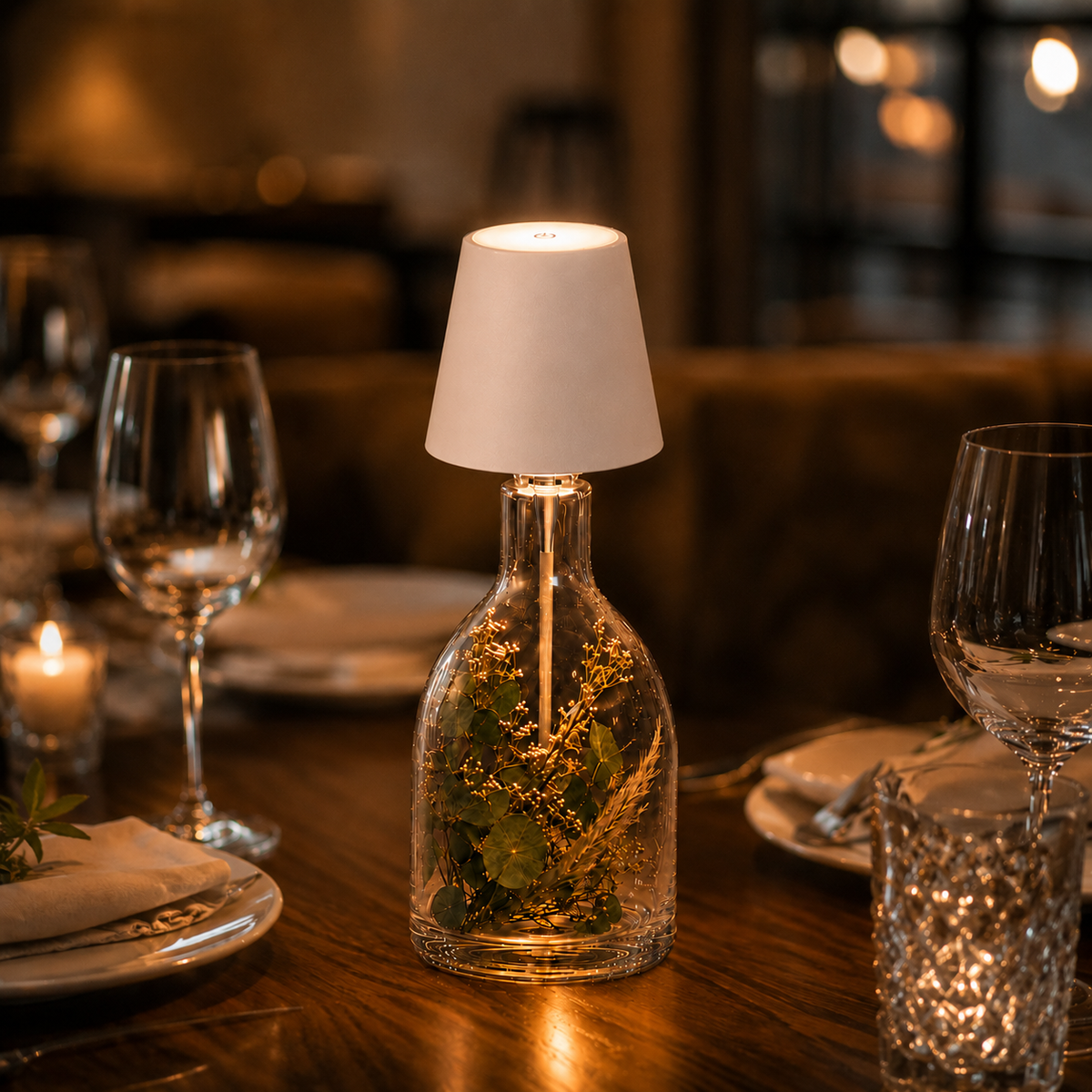 Bottle Stopper Lamp – White