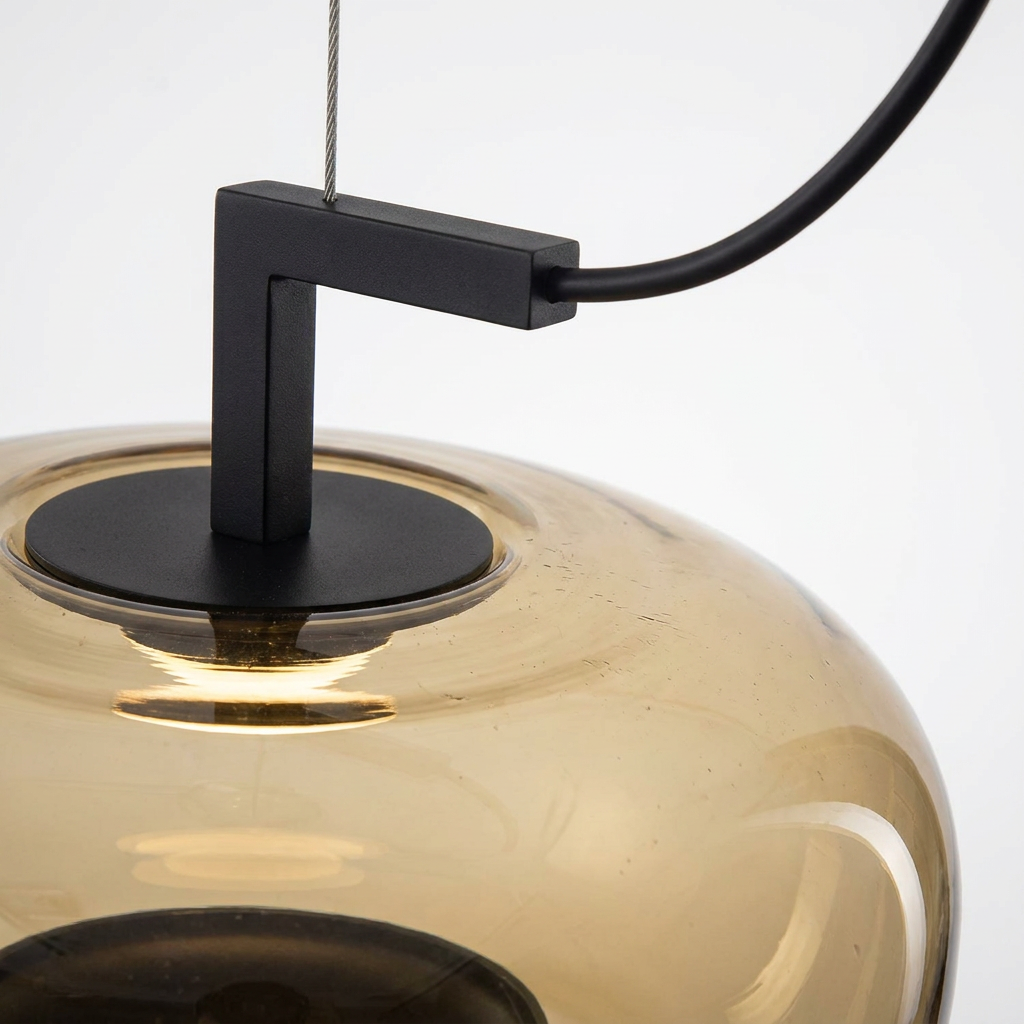 Vesper - Ashtray Glass Bedside Chandelier