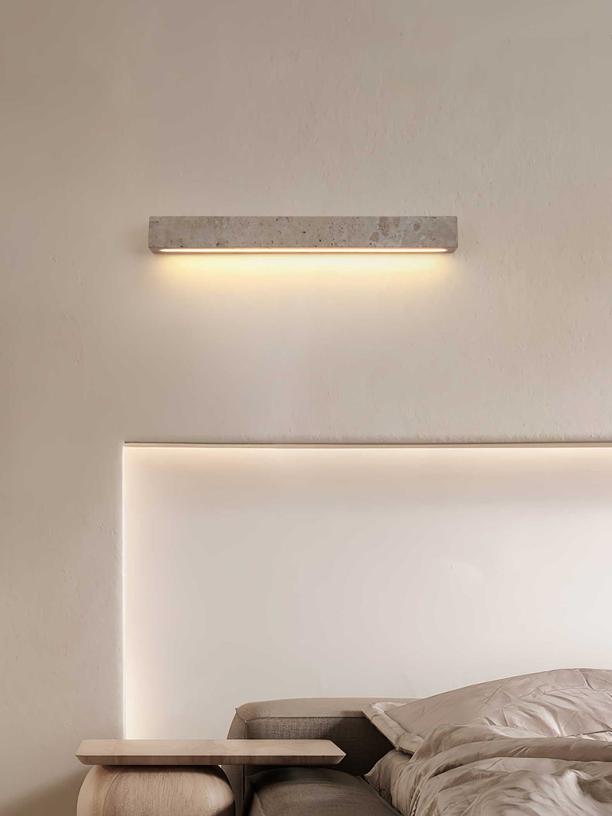 Barrancos wall sconce mounted in contemporary bathroom