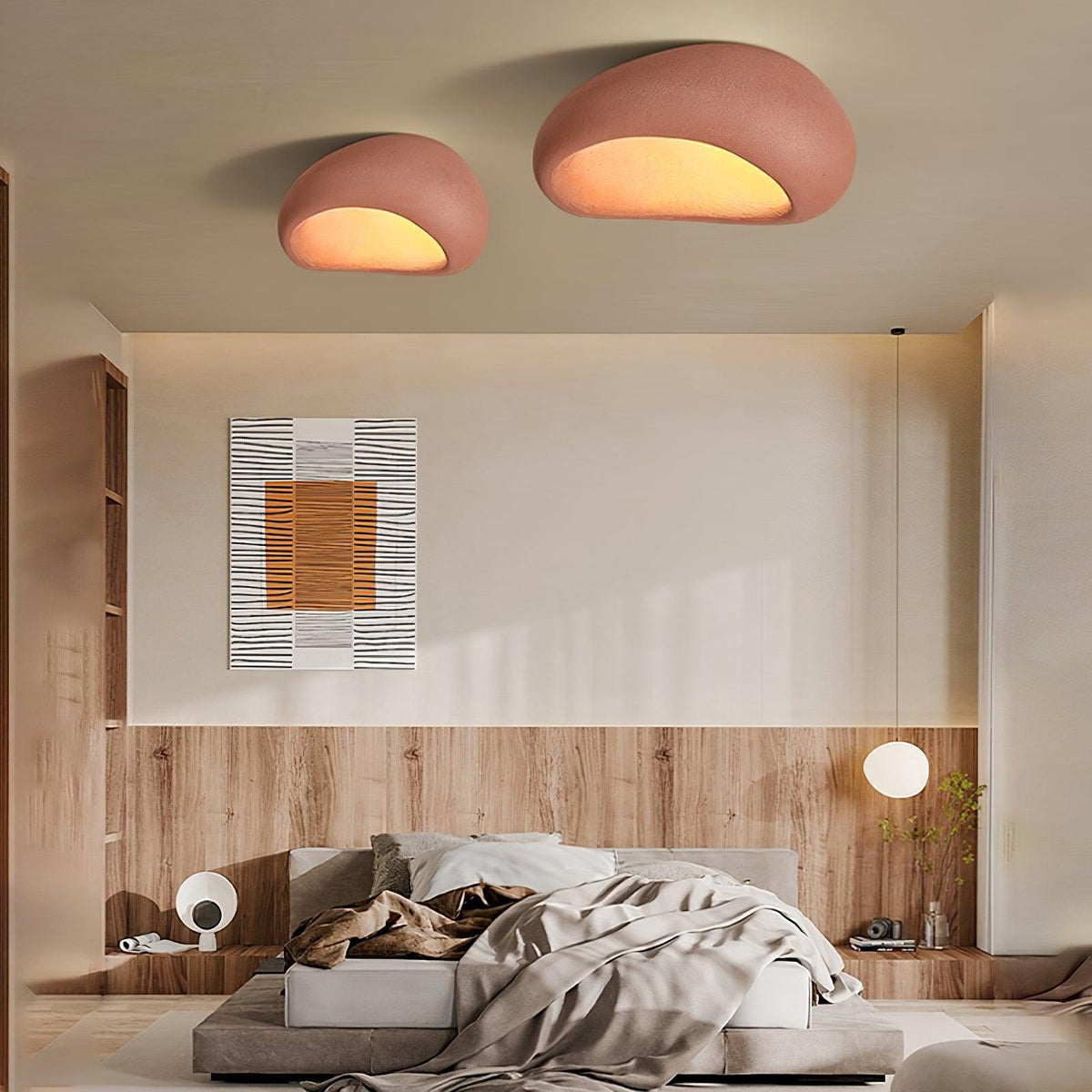Celestia Textured Cloud Ceiling Light – view 10