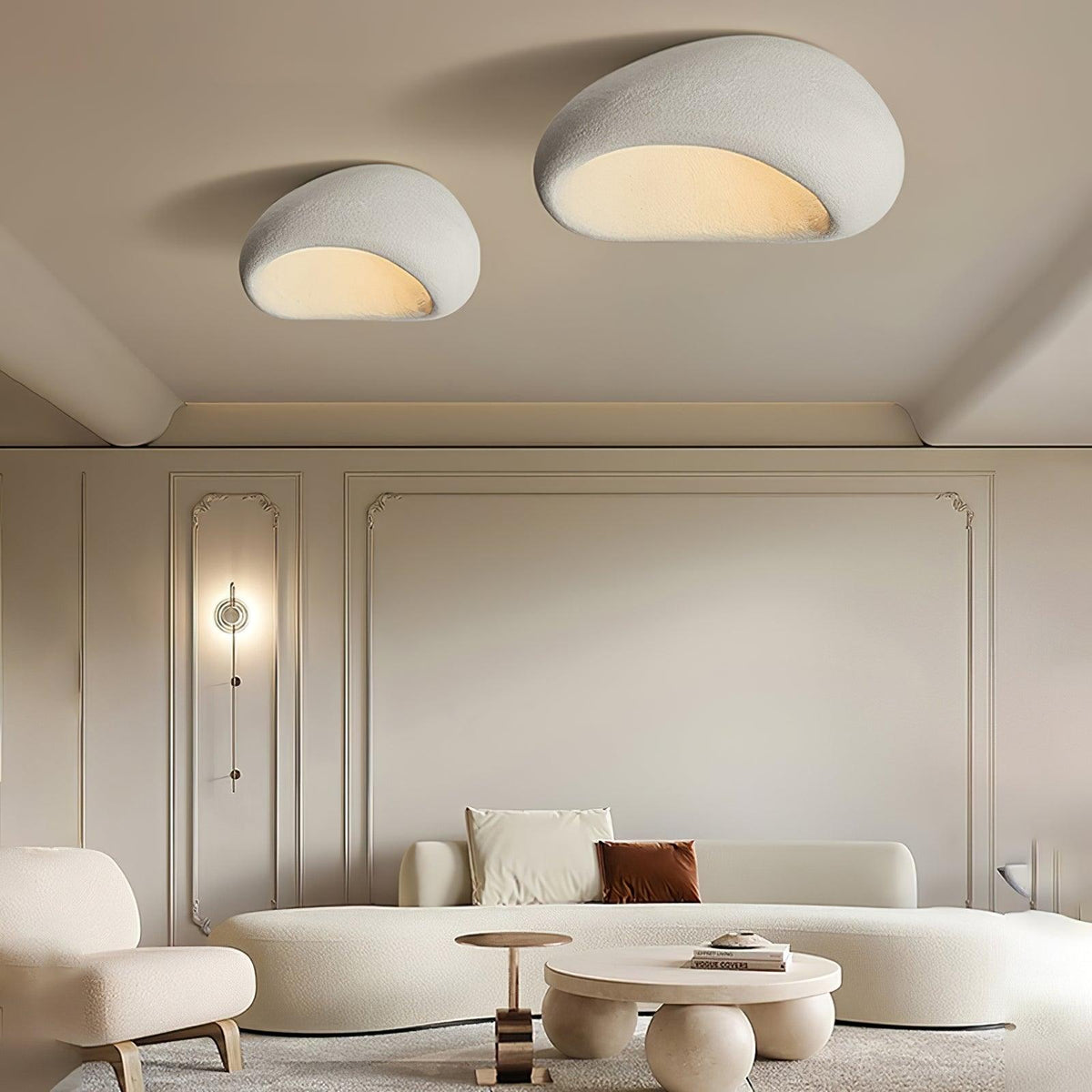 Celestia Textured Cloud Ceiling Light – view 12