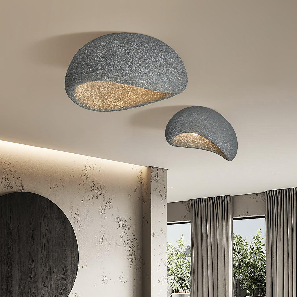 Celestia Textured Cloud Ceiling Light – view 14