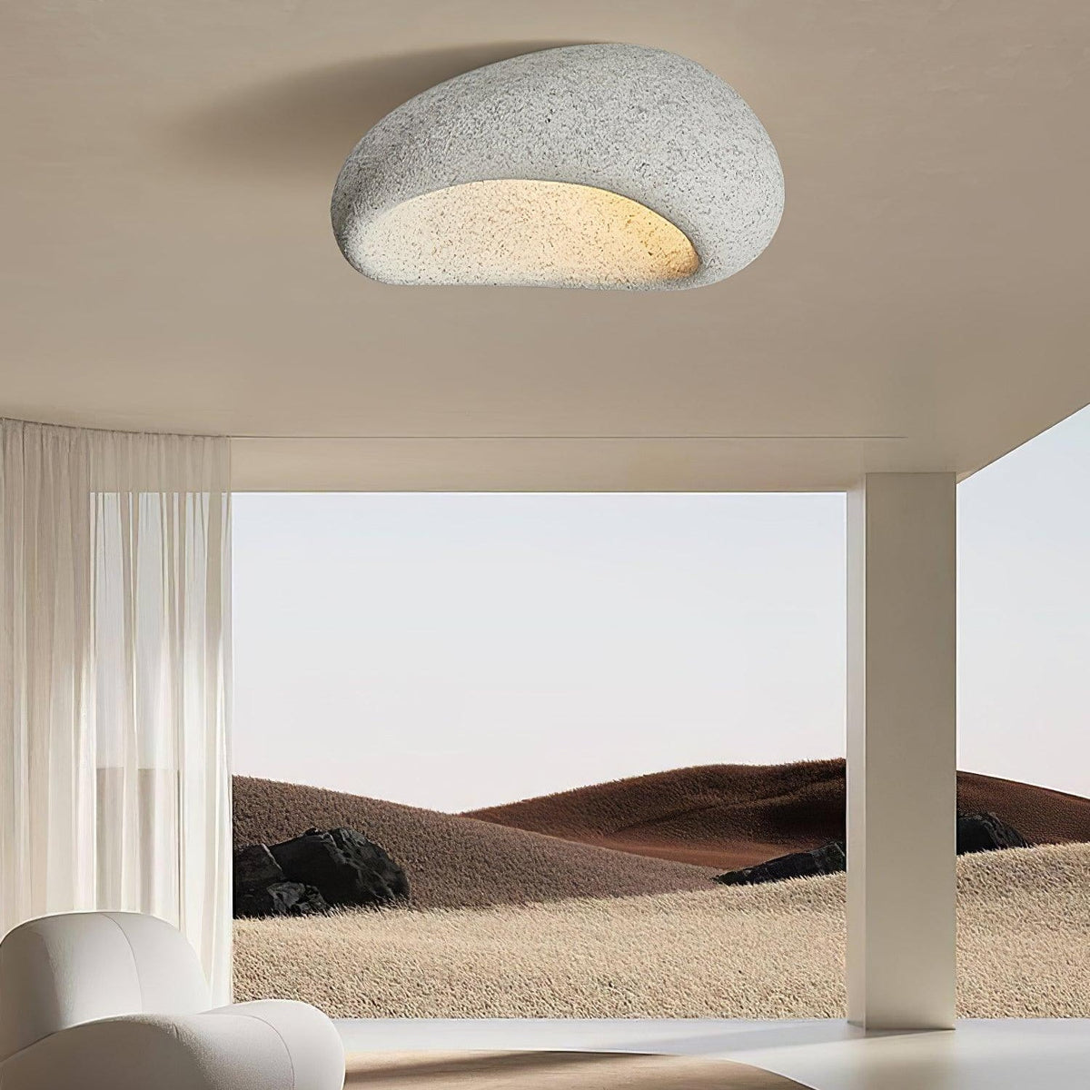 Celestia Textured Cloud Ceiling Light – view 15