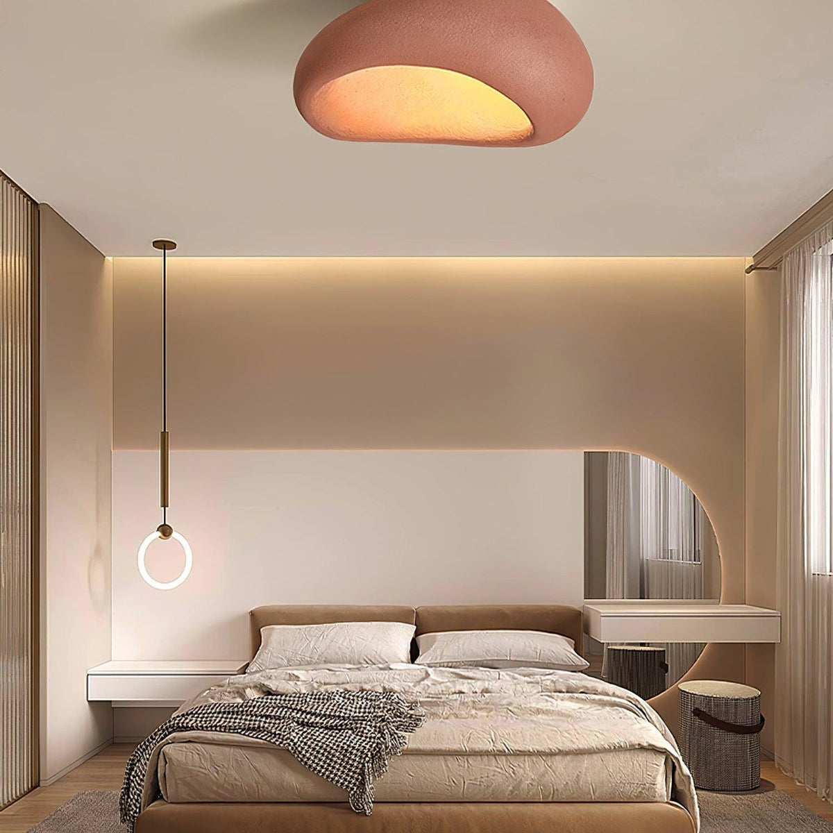Celestia Textured Cloud Ceiling Light – view 22