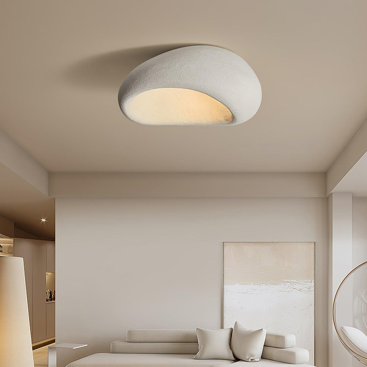 Celestia Textured Cloud Ceiling Light – view 4