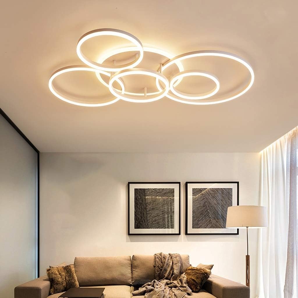 Circle Interlocking Ring LED Flush Mount – view 10