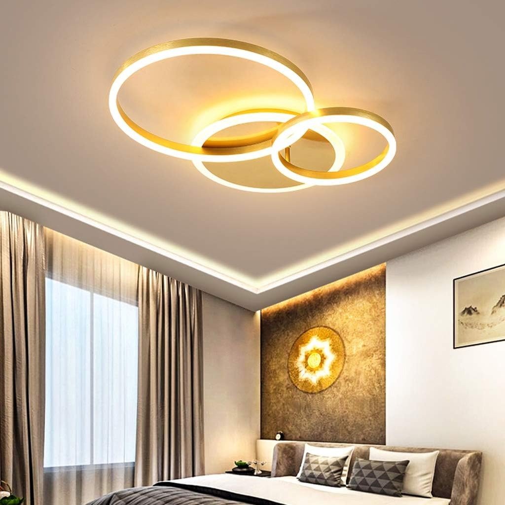 Circle Interlocking Ring LED Flush Mount – view 11