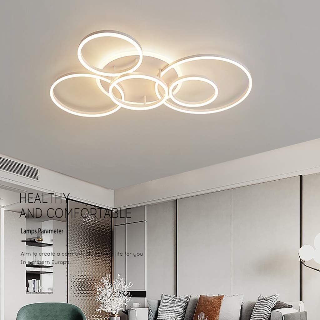 Circle Interlocking Ring LED Flush Mount – view 9