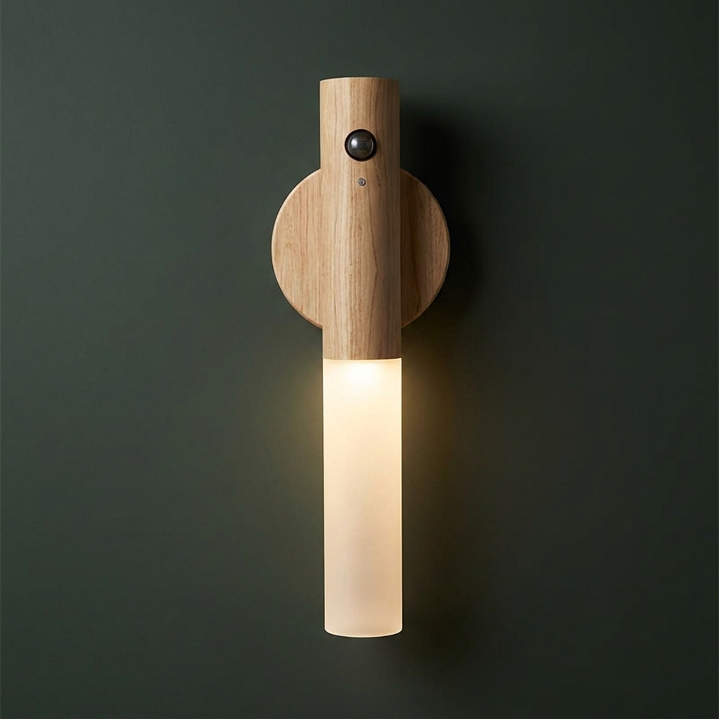 Magnetic picture light in ash on a deep charcoal green wall