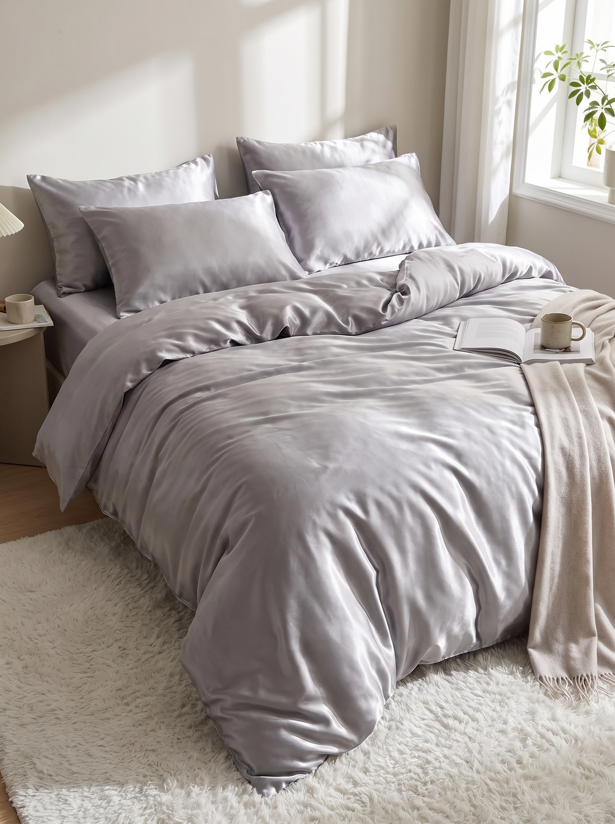 Satin Silk Bedding Set, A Subtle, Polished Sheen