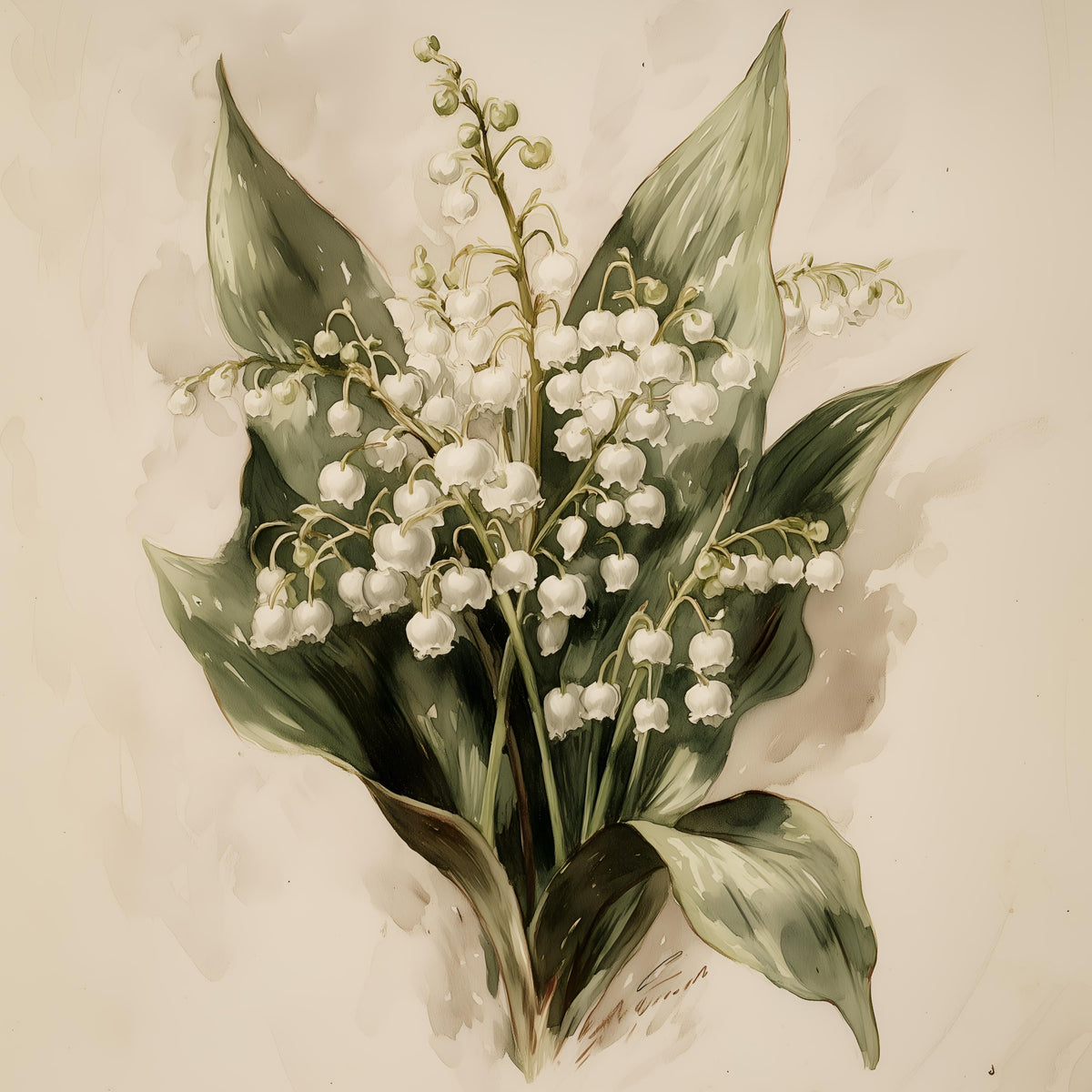 Botanical Print Wall Art, unframed rolled canvas