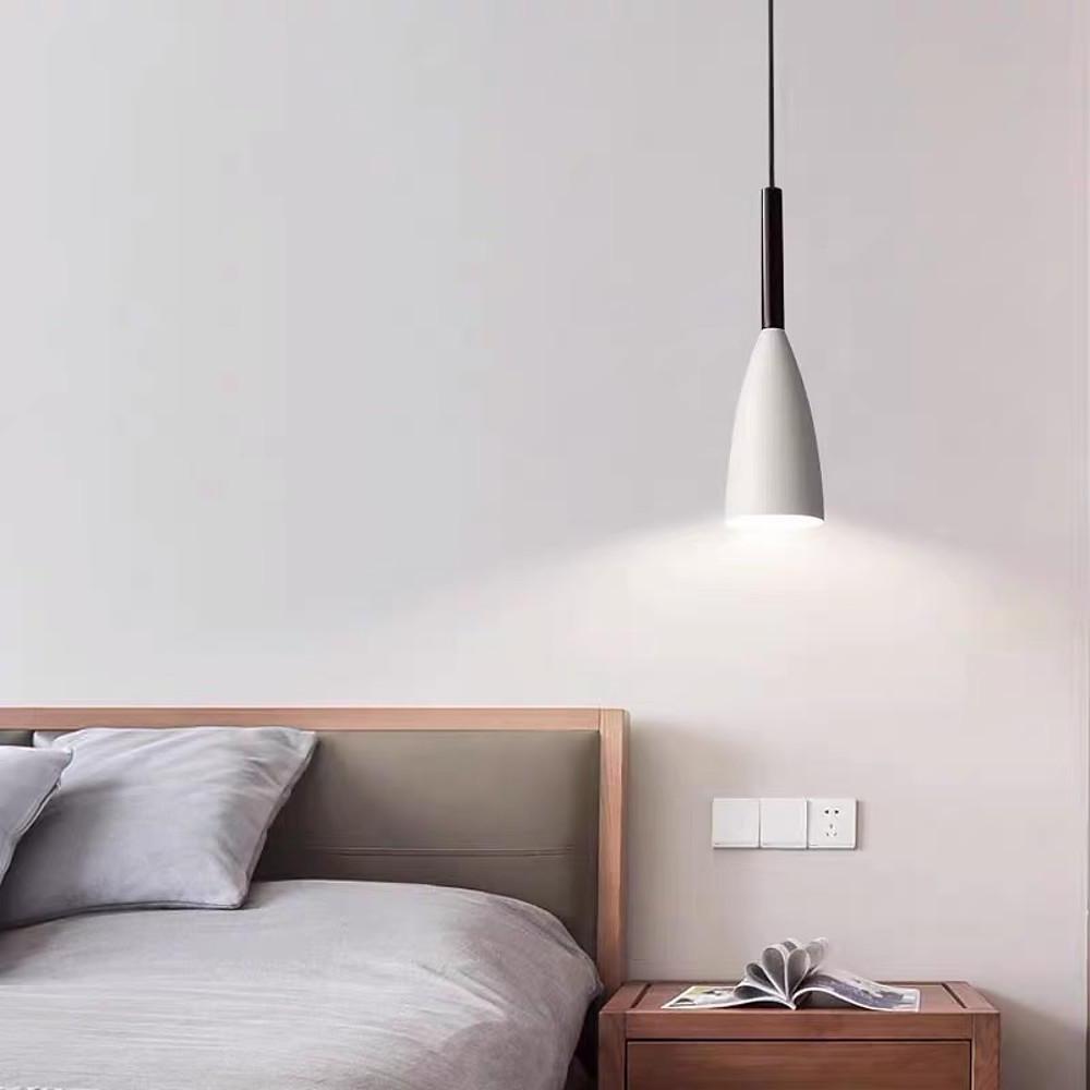 Modern Hanging Pendant Lights Cone LED Minimalist Bedside Island Ceiling Lamp