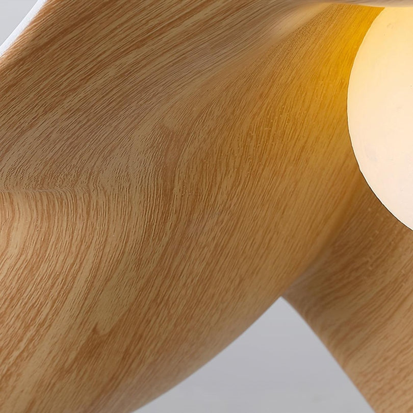 Lotus Leaf Wood Ceiling Light – view 13