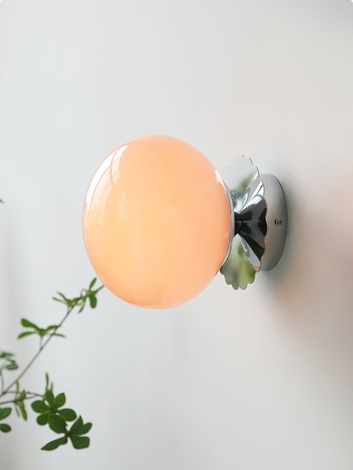 Marshmallow sconce gold and chrome finish comparison