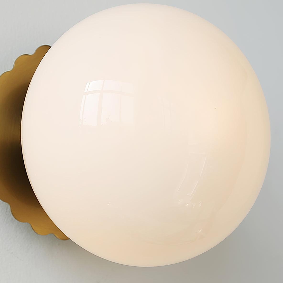 Marshmallow sconce product detail and design elements