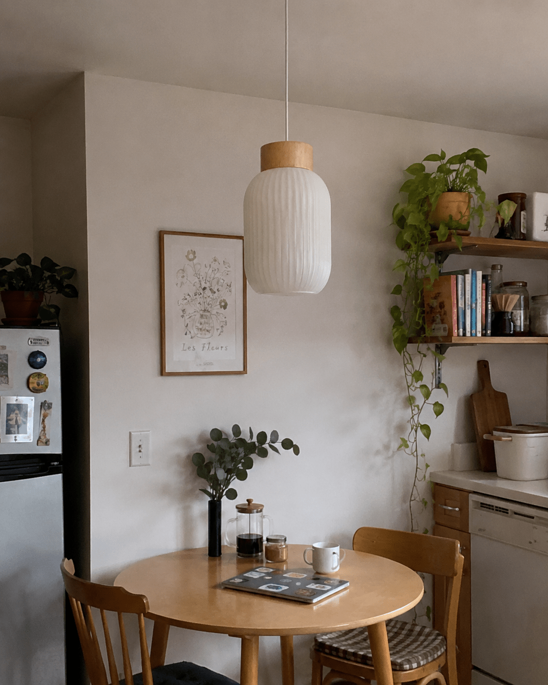 Mei | Ribbed Glass Lantern Pendant - Luma House