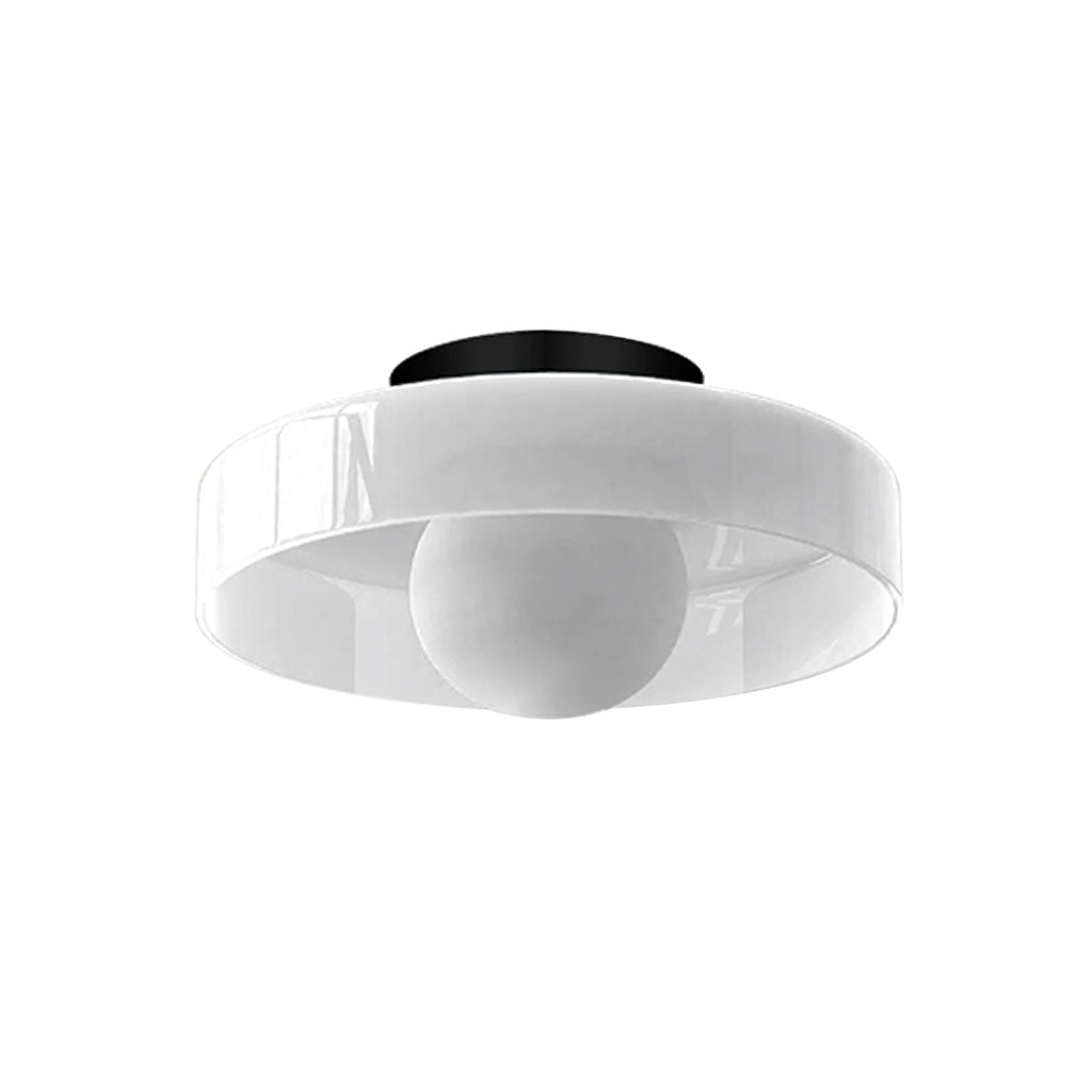 Flush Mount Wall Sconce Glass Disc Ceiling Light Globe Shade Modern Indoor Lighting