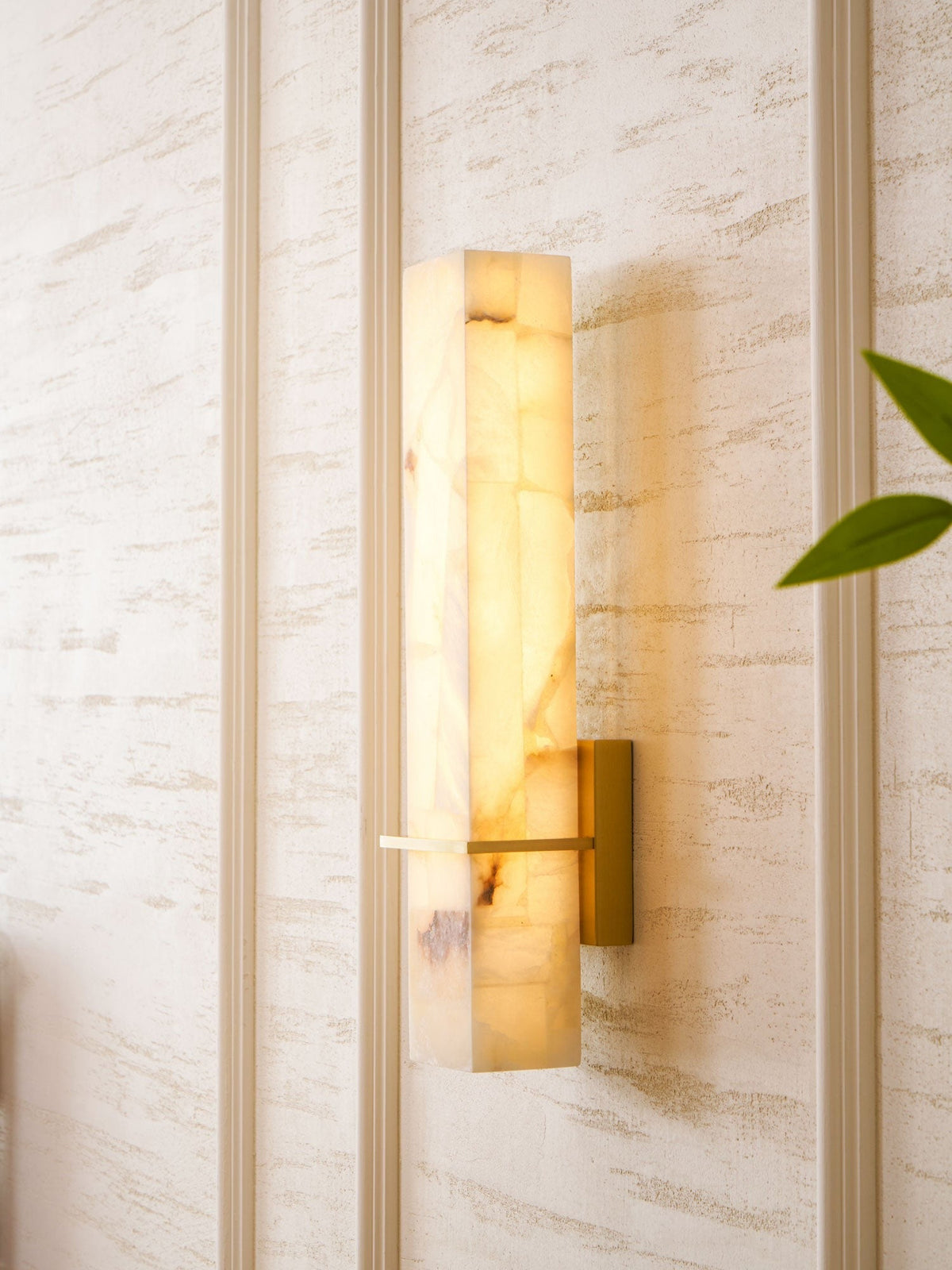 Nickel variant mounted in minimalist modern hallway