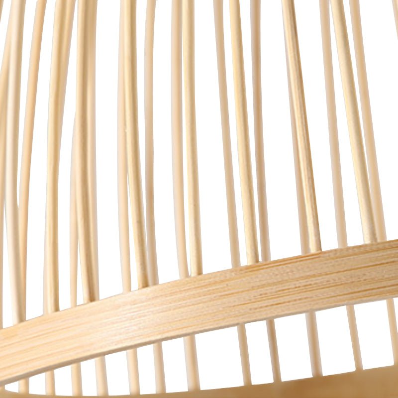 Woven Pendant Light Bamboo Cone Shade Tapered Hanging Ceiling Fixture Kitchen Dining