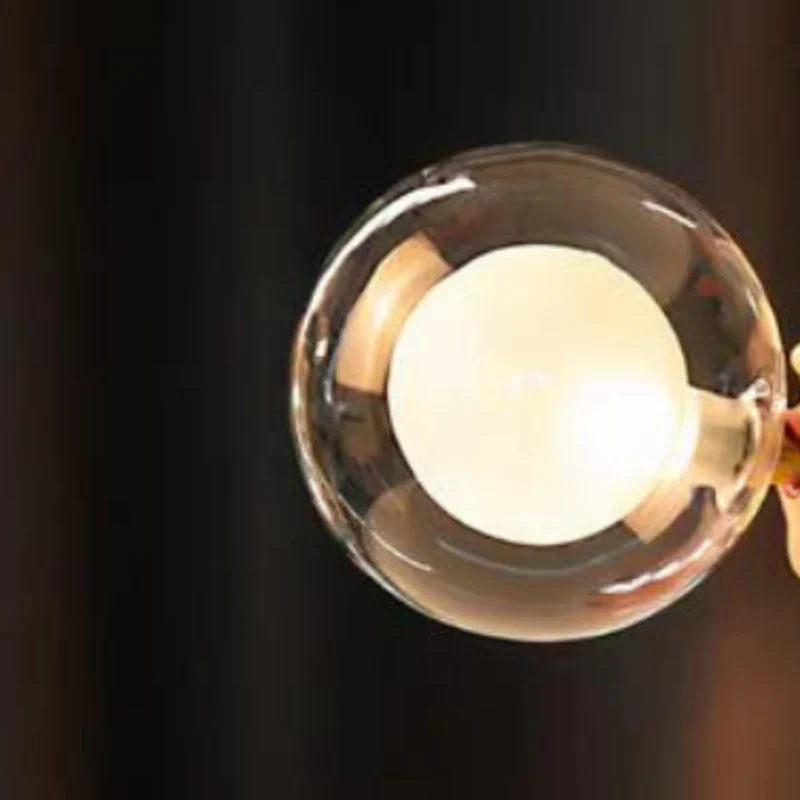 LED Lamp Girl Blowing Bubble Decorative Figurine Night Light Resin Home Desk Decor