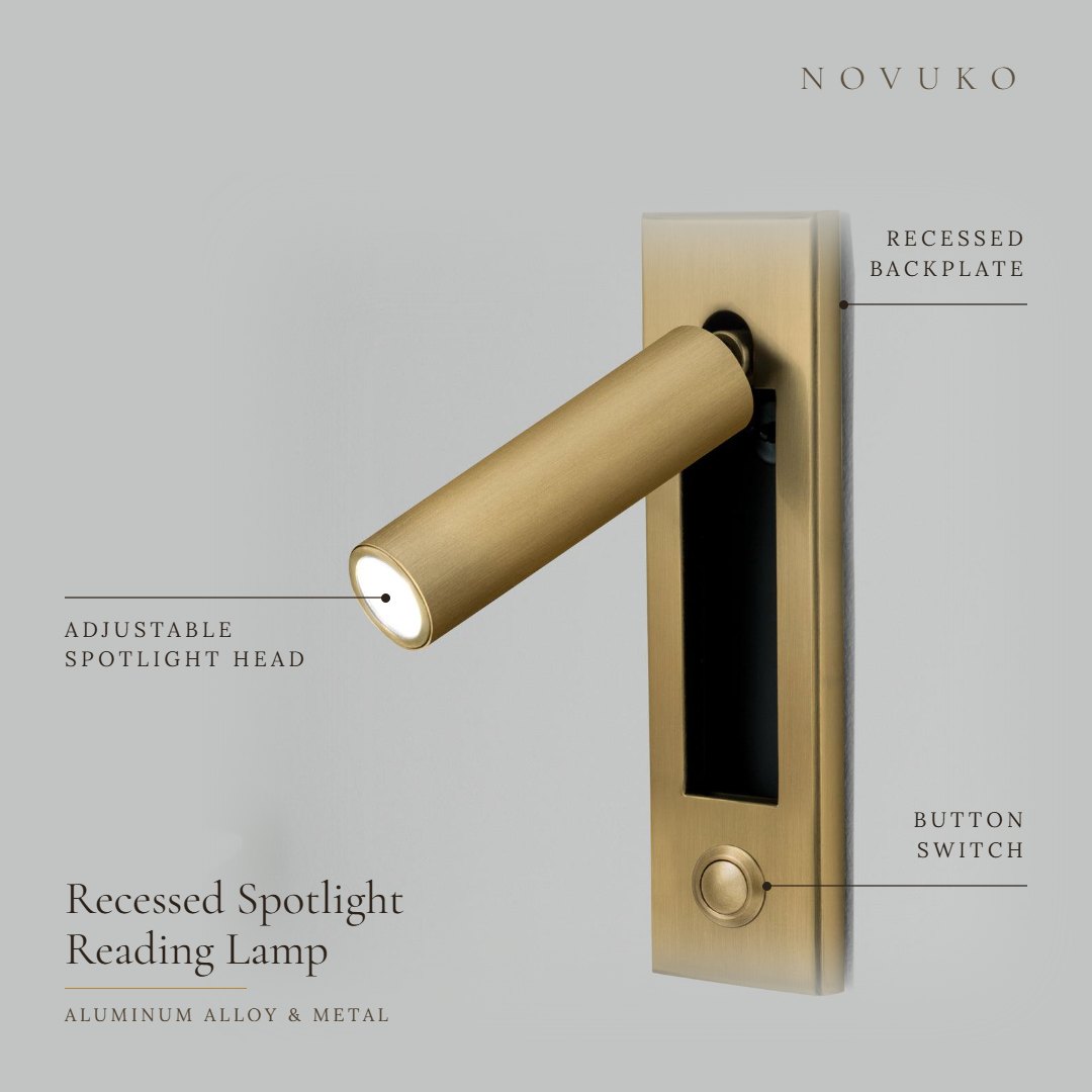 Recessed Spotlight Reading Lamp