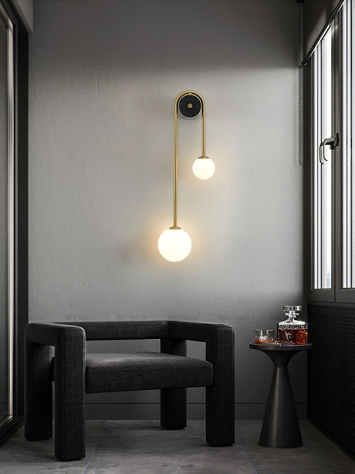 Shadow and light detail from Alcoutim wall sconce