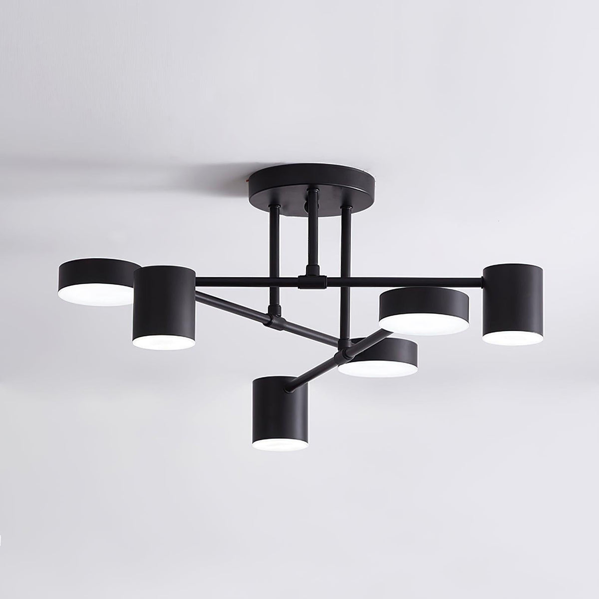 Sputnik Starburst Ceiling Light – Black