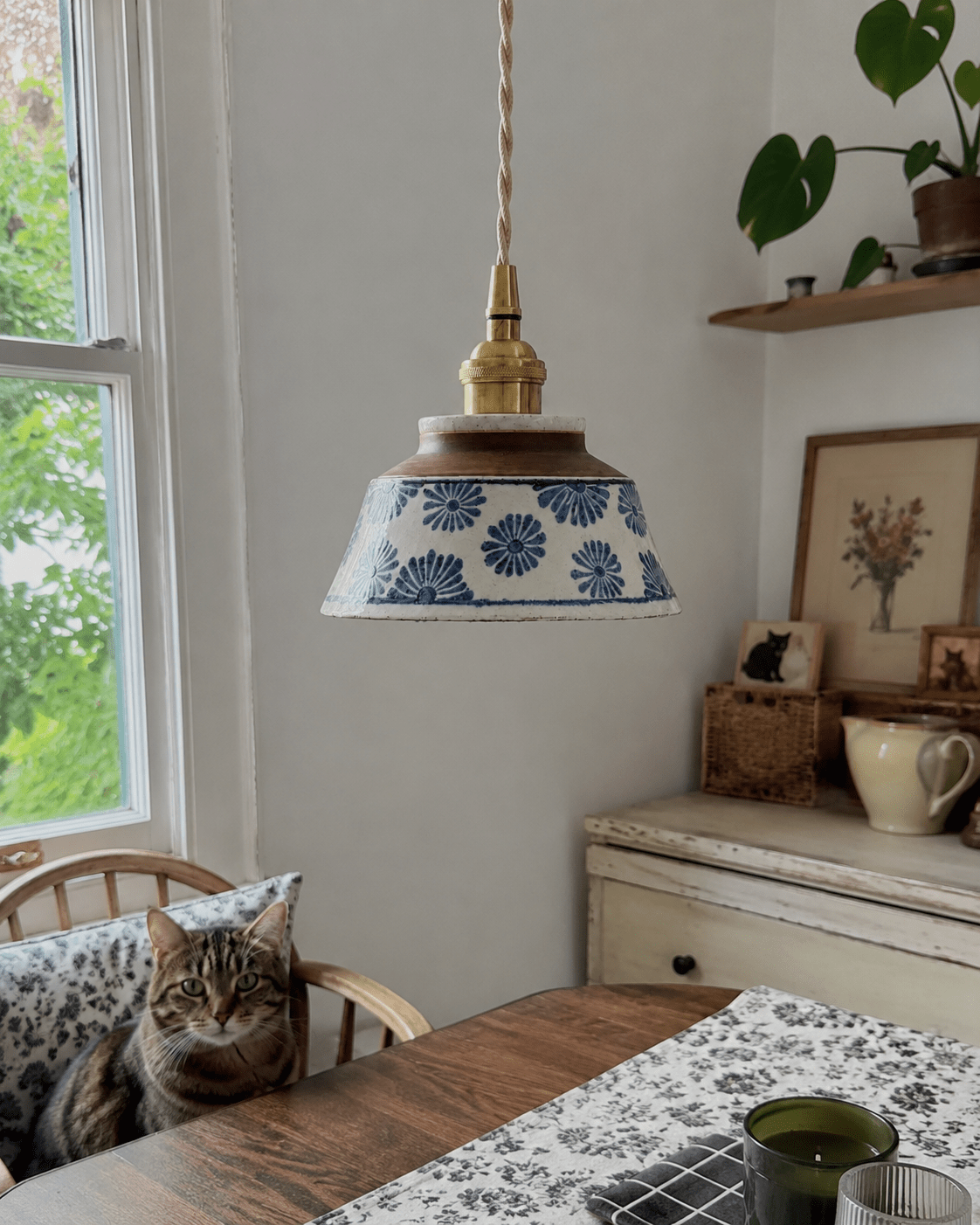 Wei | Retro Ceramic Pendant Light - Luma House