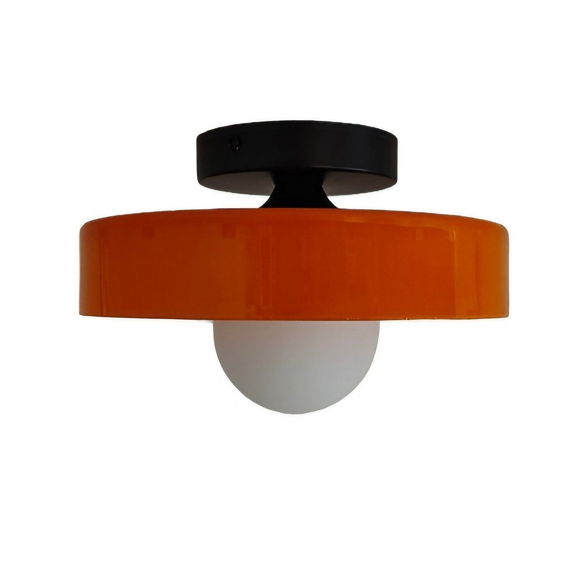 Flush Mount Wall Sconce Glass Disc Ceiling Light Globe Shade Modern Indoor Lighting
